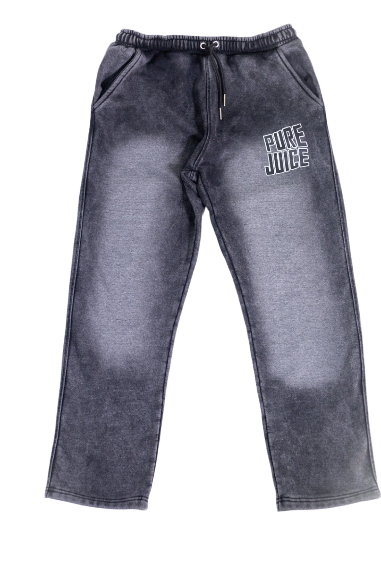 Acid Washed Pure Energy Tracksuit Bottoms - Grey