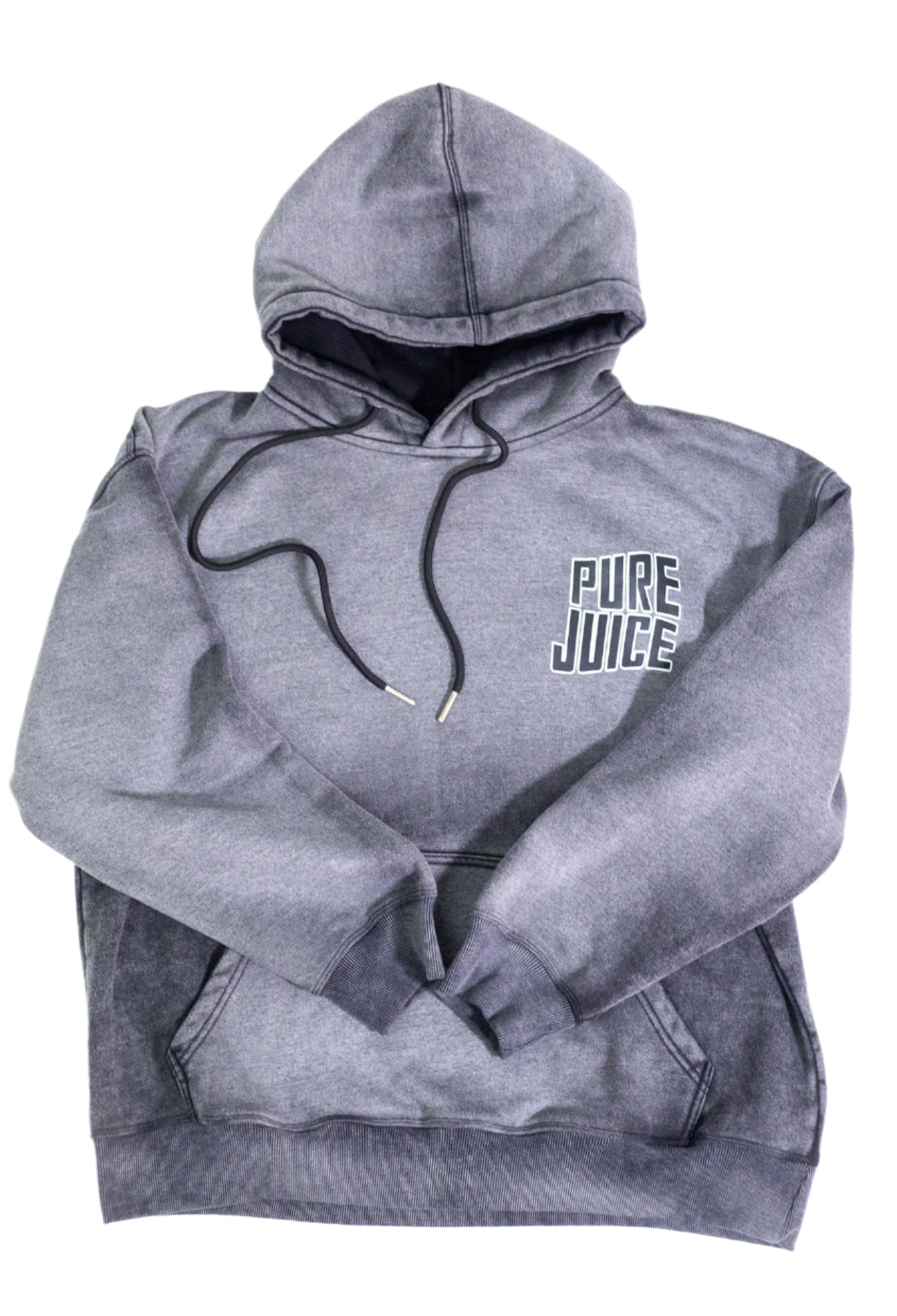 Acid Washed Pure Energy Tracksuit Hoodie - Grey