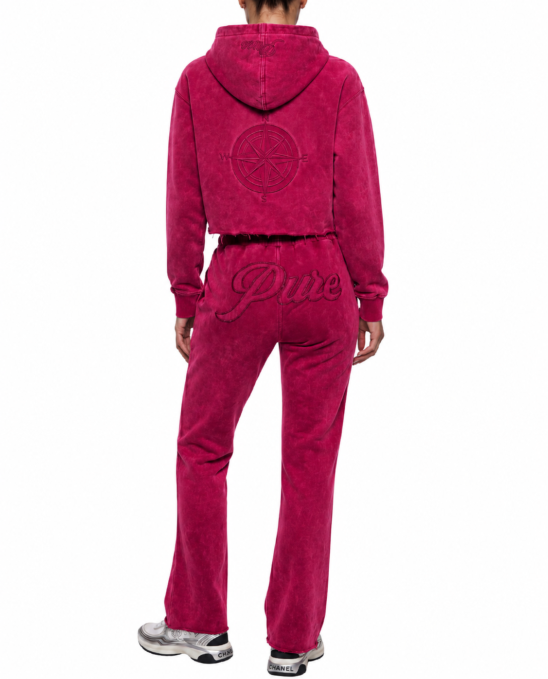 Hot Red Pure Compass Joggers