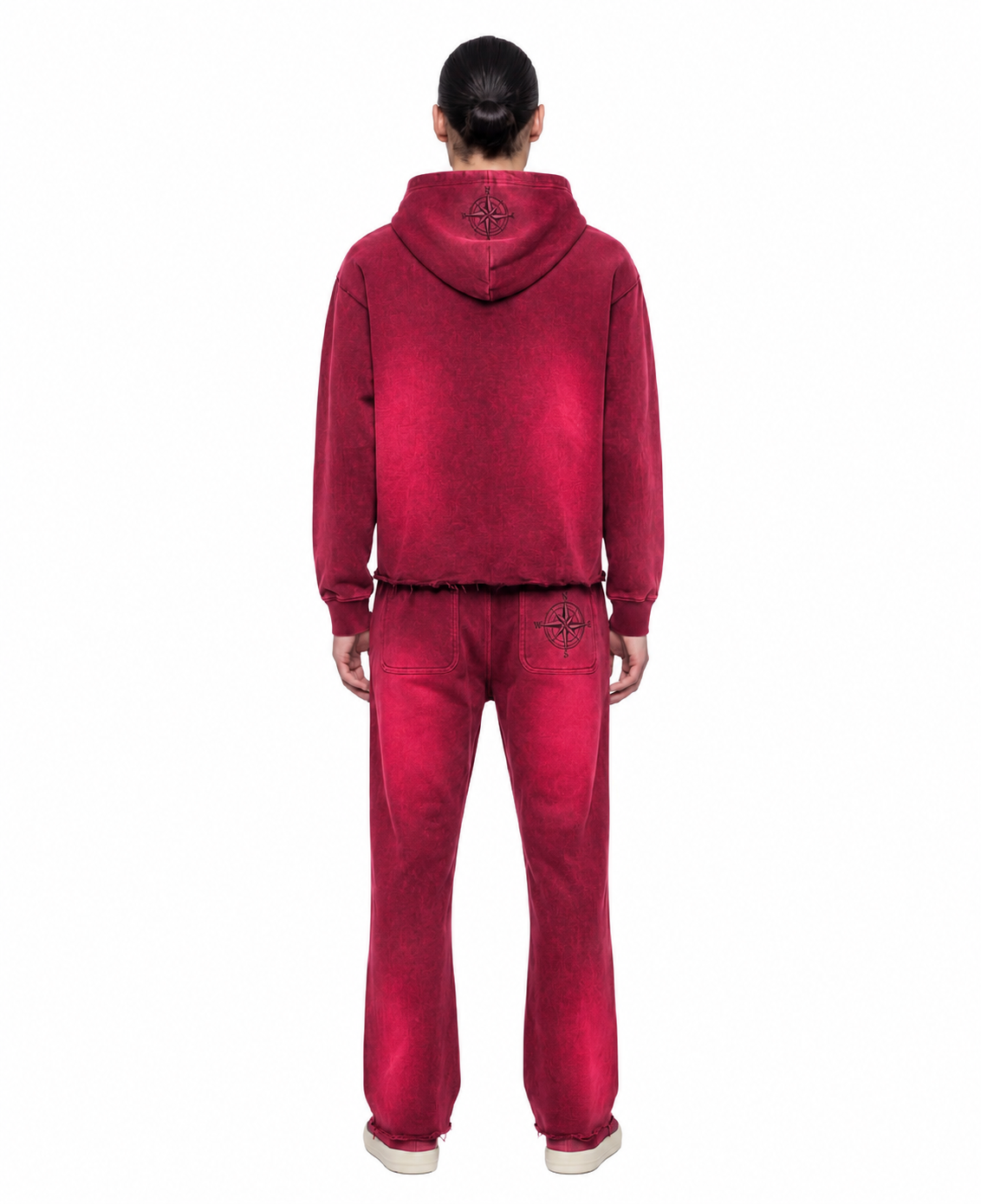 Hot Red Compass Joggers