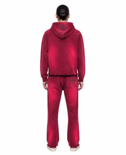 Hot Red Compass Joggers