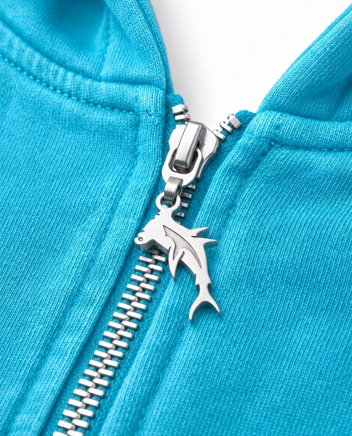 Cool Bluu Pure Compass Crop Zip Hoodie