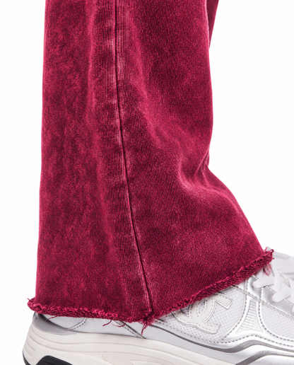 Hot Red Pure Compass Joggers