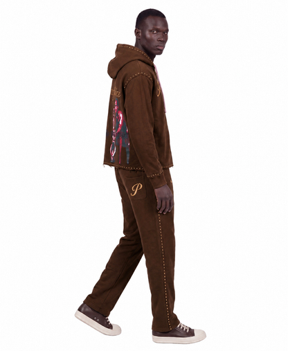 Rich Brown Human Intelligence Tracksuit Hoodie