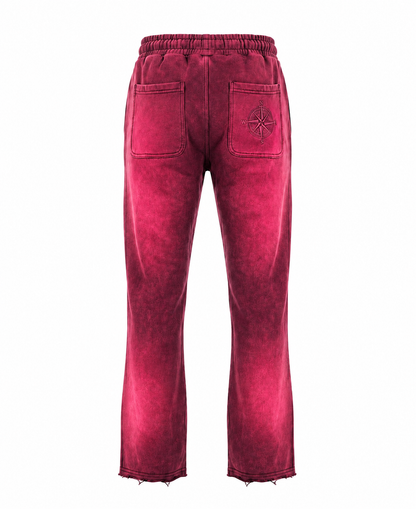 Hot Red Compass Joggers