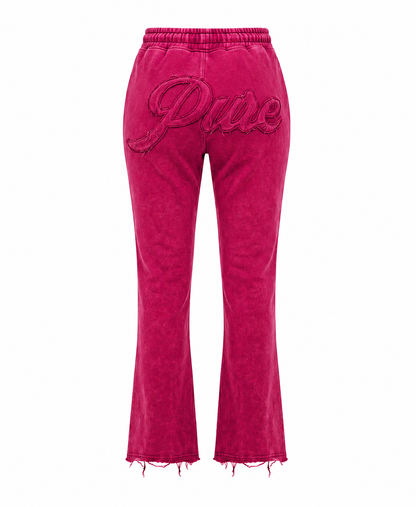 Hot Red Pure Compass Joggers