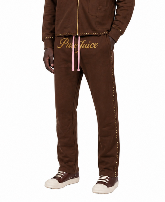 Rich Brown Human Intelligence Tracksuit Bottoms