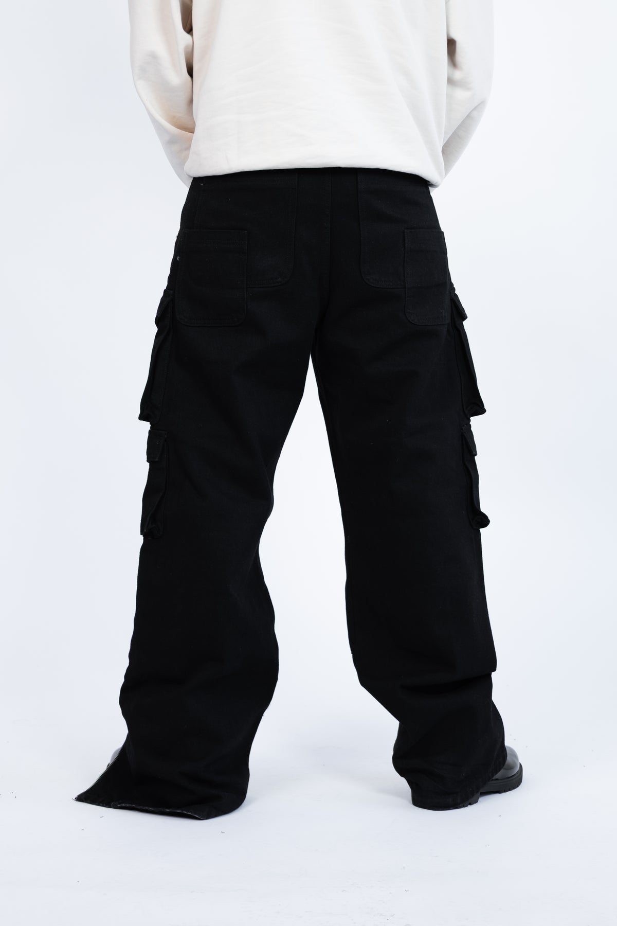 Fashion Killa Pure Compass Denim Jeans - Black