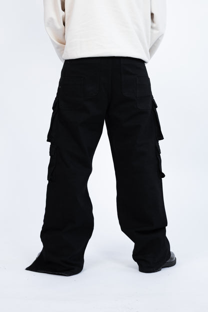 Fashion Killa Pure Compass Denim Jeans - Black