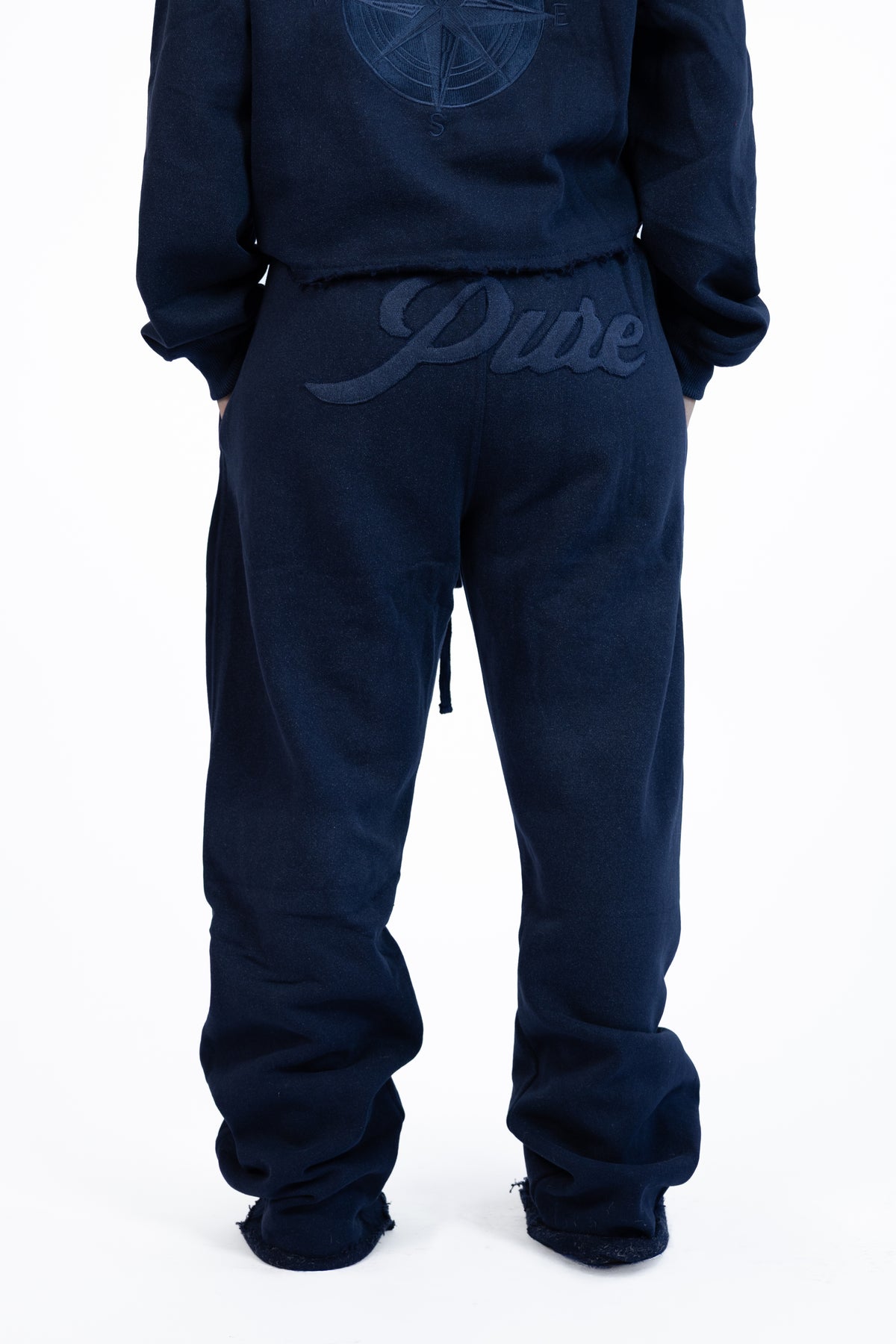 Navy Wash Pure Bottom Joggers