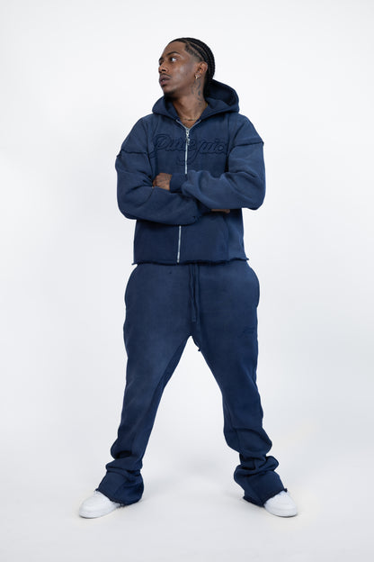 Navy Wash Pure Compass Hoodie