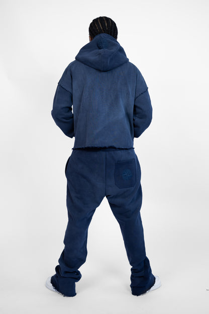 Navy Wash Pure Compass Joggers