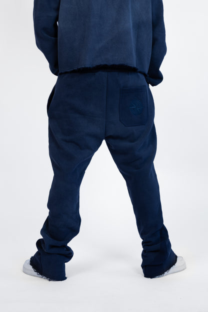 Navy Wash Pure Compass Joggers