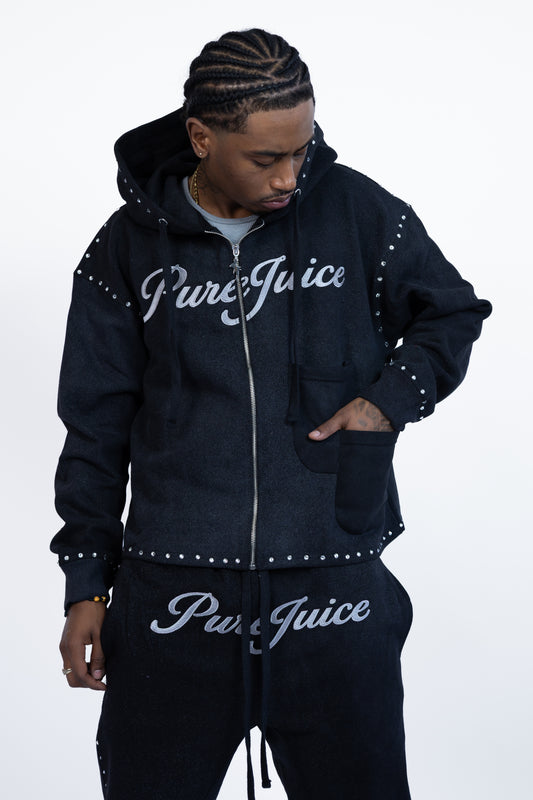 Black Ash Human Intelligence Tracksuit Hoodie