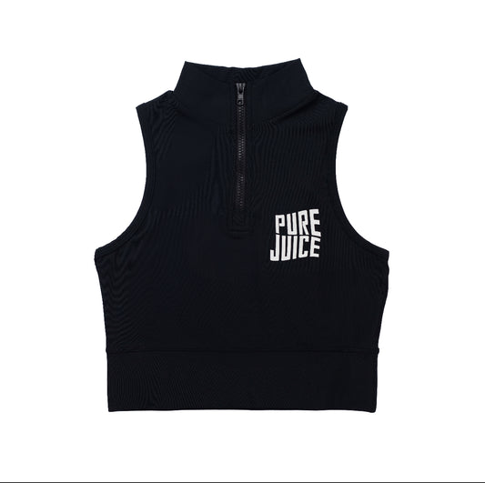 Pure Juice 2 Charming Sleeveless Top - Black