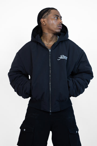 P PUFFER JACKET (Unisex) - BLACK