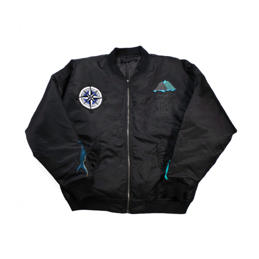 Pure Energy Compass Bomber Jacket - Black (Unisex)