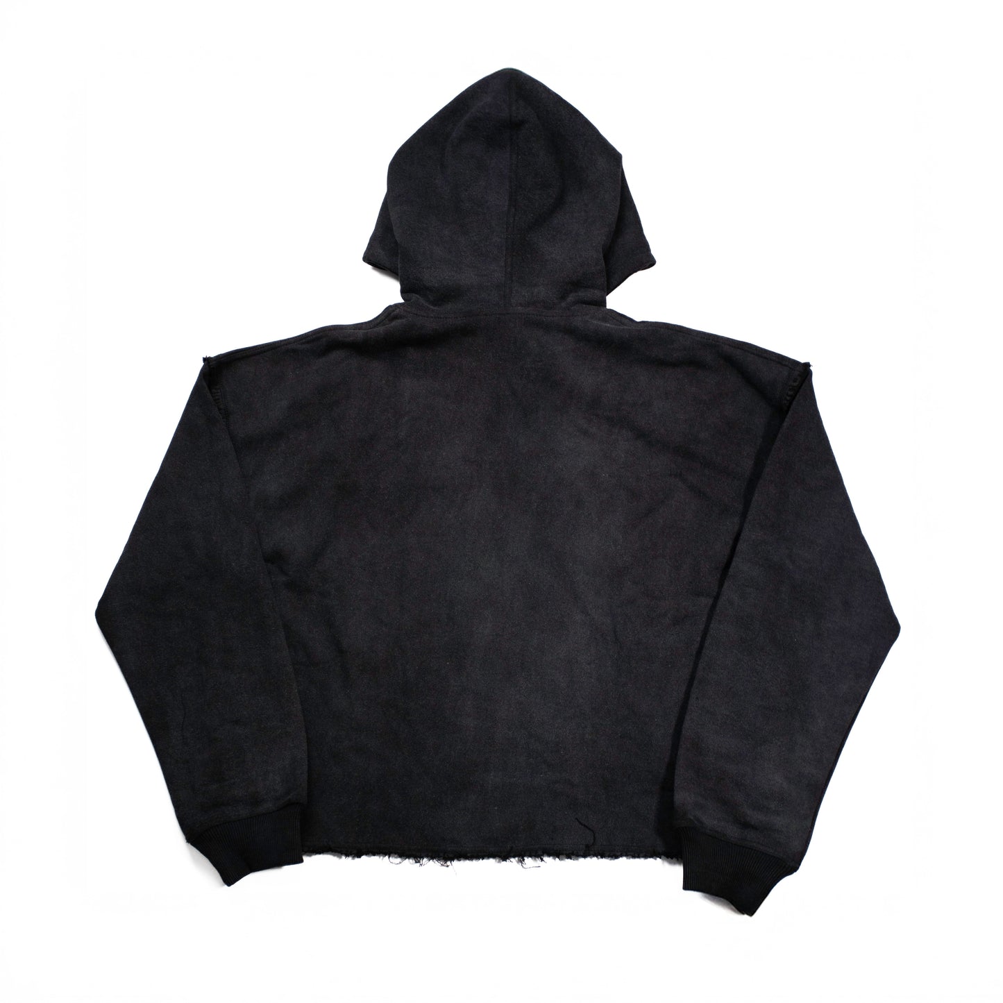 Black Acid Washed PURE COMPASS Tracksuit Hoodie (Men's) - Made To Order