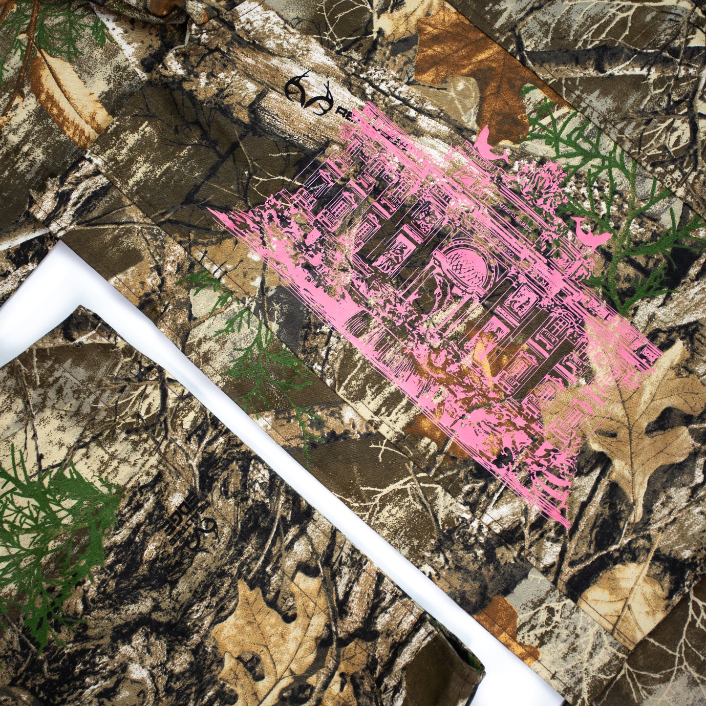 Pure Dreams Cropped Jacket & Skirt Set - Camo Gold Pink Splasher (Women's)