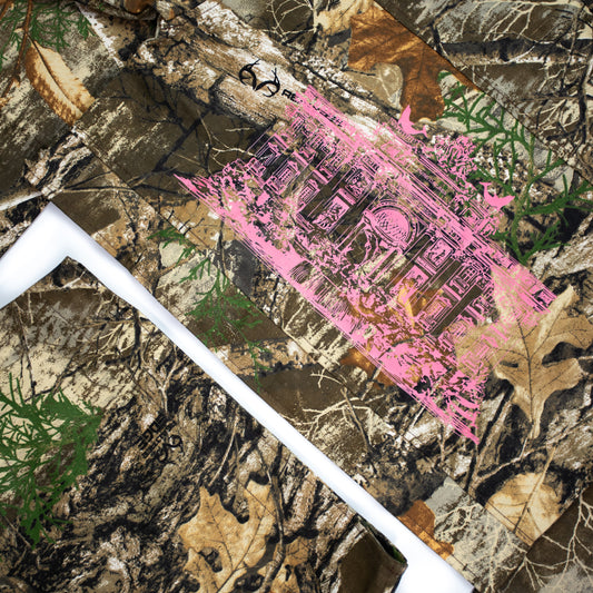 Pure Dreams Cropped Jacket & Skirt Set - Camo Gold Pink Splasher (Women's)