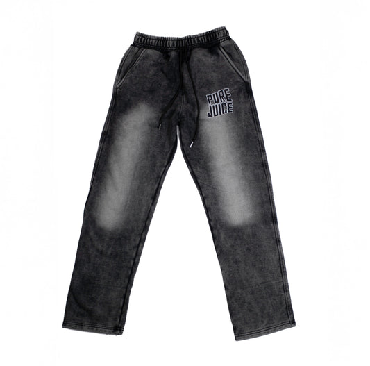 Acid Washed Pure Energy Tracksuit Bottoms - Grey