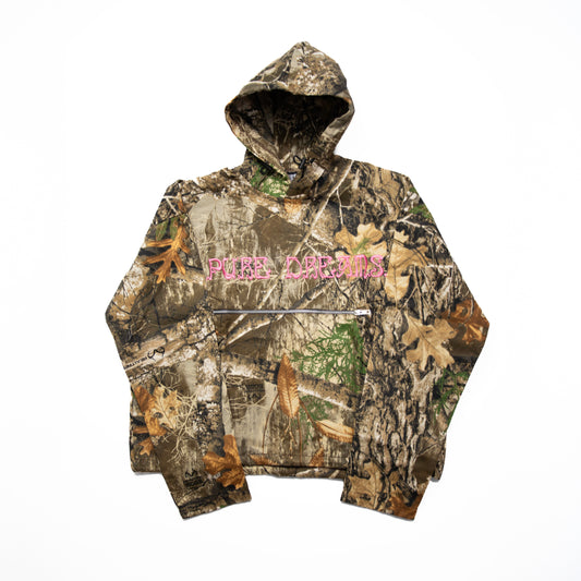 Pure Dreams Hoodie - Camo Gold Pink Splasher