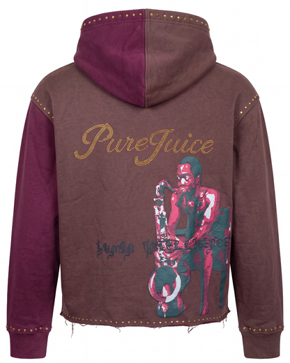 Mocha Berry Shake Human Intelligence Tracksuit Hoodie