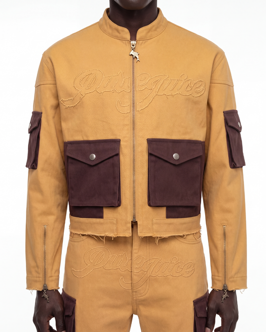 Gold Denim Compass Jacket