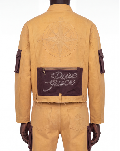 Gold Denim Compass Jacket (Mens) - Made to order