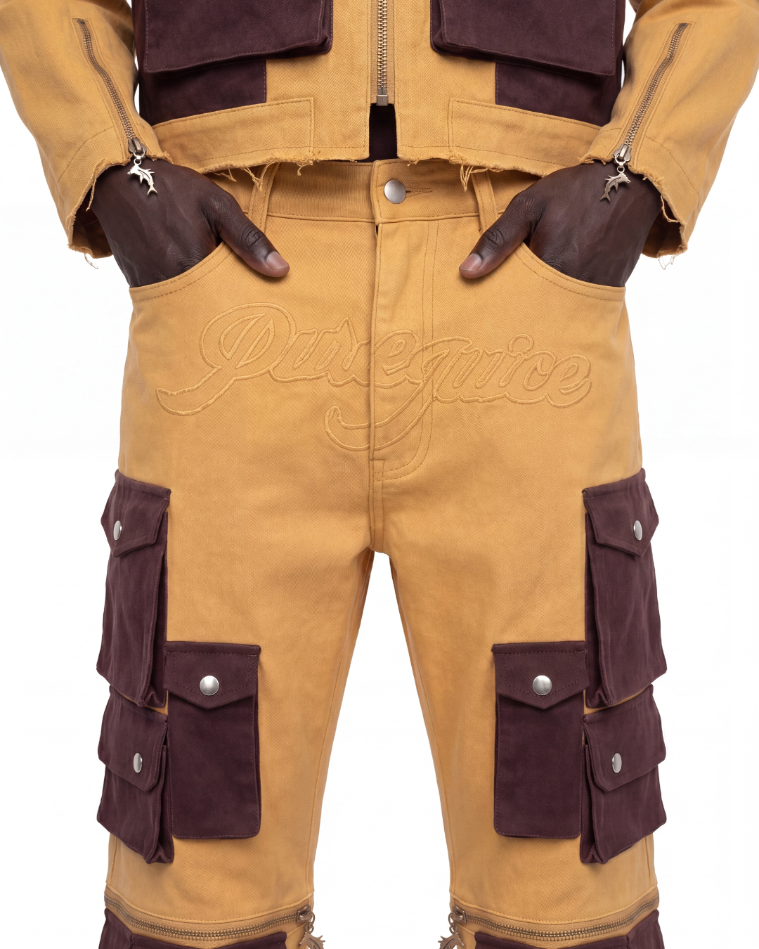 Gold Denim Convertible Compass Bottoms (Mens) - Made to order