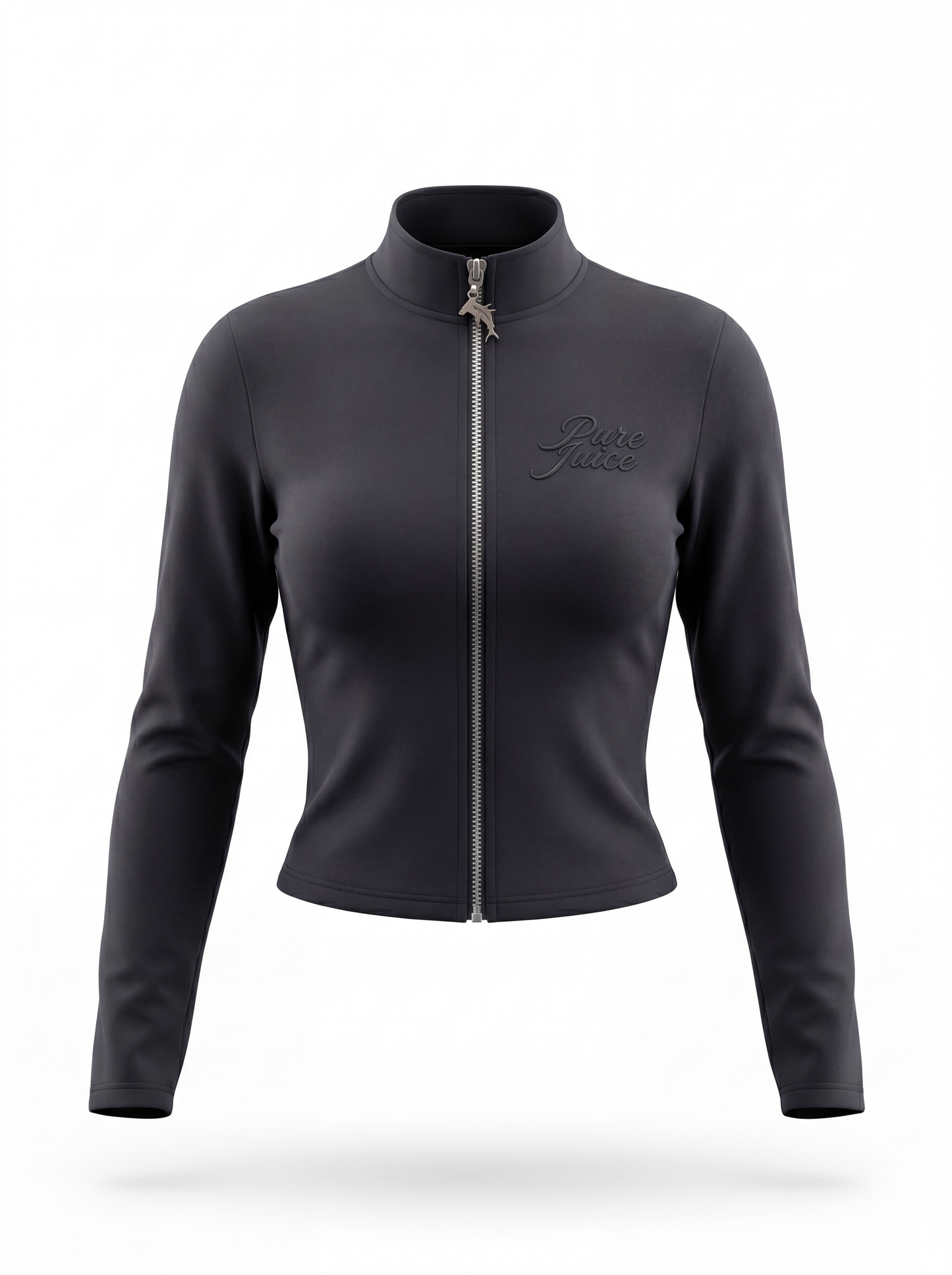 Charcoal Black Cropped Glove Top