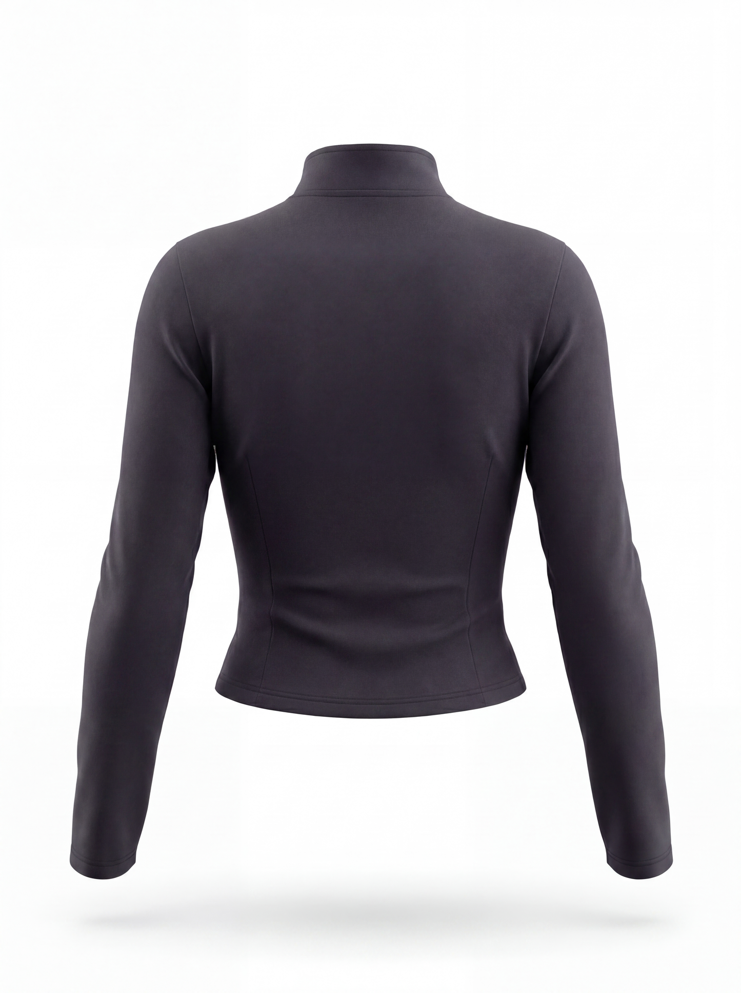 Charcoal Black Cropped Glove Top