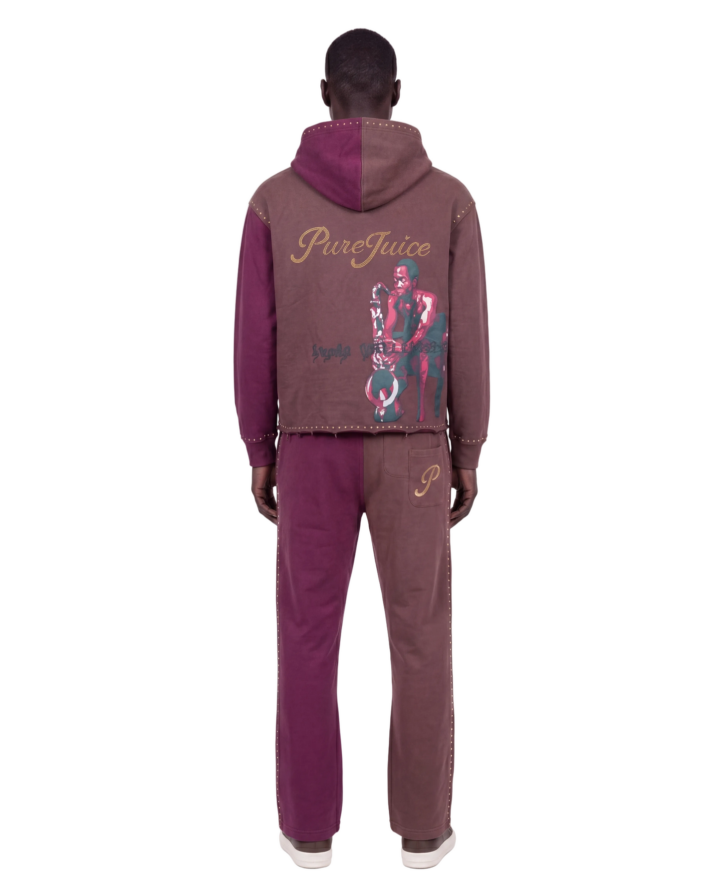 Mocha Berry Shake Human Intelligence Tracksuit Hoodie