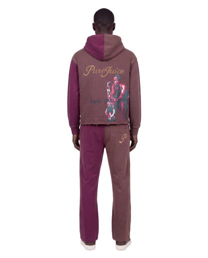 Mocha Berry Shake Human Intelligence Tracksuit Hoodie